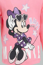تنزيل الصورة على معرض الصور، Redtag-Pink-Minnie-Print-T-Shirt-Character-Infant-Girls-3 to 24 Months
