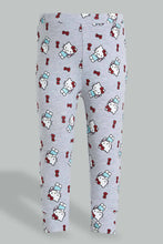 Load image into Gallery viewer, Redtag-Grey-Hello-Kitty-Printed-Legging-Leggings-Infant-Girls-3 to 24 Months