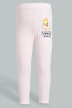 Load image into Gallery viewer, Redtag-Pink-Lola-Bunny-Printed-Legging-Leggings-Infant-Girls-3 to 24 Months