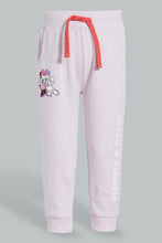 تنزيل الصورة على معرض الصور، Redtag-Lilac-Minnie-And-Daisey-Trackpant-Joggers-Infant-Girls-3 to 24 Months