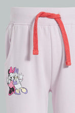 تنزيل الصورة على معرض الصور، Redtag-Lilac-Minnie-And-Daisey-Trackpant-Joggers-Infant-Girls-3 to 24 Months