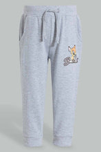 تنزيل الصورة على معرض الصور، Redtag-Grey-Bambi-Trackpant-Joggers-Infant-Girls-3 to 24 Months