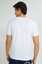 Load image into Gallery viewer, Redtag-White-Graphic-T-Shirt-Graphic-Prints-Men's-