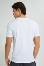 Load image into Gallery viewer, Redtag-White-Red-Wood-Supplies-T-Shirt-Graphic-Prints-Men's-