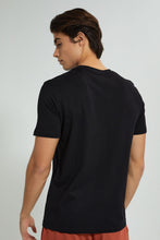 Load image into Gallery viewer, Redtag-Black-Error-T-Shirt-Graphic-Prints-Men's-