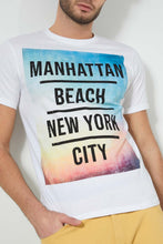 تنزيل الصورة على معرض الصور، Redtag-White-Manhattan-T-Shirt-Colour:White,-Filter:Men's-Clothing,-Men-T-Shirts,-New-In,-New-In-Men,-Non-Sale,-S22B,-Section:Men,-TBL-Men's-