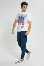 تنزيل الصورة على معرض الصور، Redtag-White-Brooklyn-T-Shirt-Graphic-Prints-Men's-