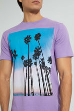 تنزيل الصورة على معرض الصور، Redtag-Purple-Graphic-T-Shirt-Graphic-Prints-Men's-