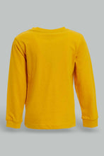 تنزيل الصورة على معرض الصور، Redtag-Yellow-Tshirt-And-Navy-Bottom-Pj-Set-(2-Pack)-Pyjama-Sets-Infant-Boys-3 to 24 Months