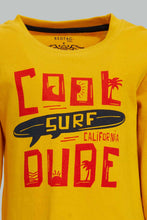 تنزيل الصورة على معرض الصور، Redtag-Yellow-Tshirt-And-Navy-Bottom-Pj-Set-(2-Pack)-Pyjama-Sets-Infant-Boys-3 to 24 Months