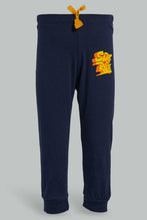تنزيل الصورة على معرض الصور، Redtag-Yellow-Tshirt-And-Navy-Bottom-Pj-Set-(2-Pack)-Pyjama-Sets-Infant-Boys-3 to 24 Months