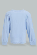 تنزيل الصورة على معرض الصور، Redtag-Blue-Space-T-Shirt-And-Grey-Bottom-Pj-Set-(2-Pack)-Pyjama-Sets-Infant-Boys-3 to 24 Months