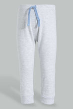 تنزيل الصورة على معرض الصور، Redtag-Blue-Space-T-Shirt-And-Grey-Bottom-Pj-Set-(2-Pack)-Pyjama-Sets-Infant-Boys-3 to 24 Months