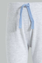 تنزيل الصورة على معرض الصور، Redtag-Blue-Space-T-Shirt-And-Grey-Bottom-Pj-Set-(2-Pack)-Pyjama-Sets-Infant-Boys-3 to 24 Months