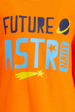 تنزيل الصورة على معرض الصور، Redtag-Orange-T-Shirt-And-Navy-Bottom-Pj-Set-(2-Pack)-Pyjama-Sets-Infant-Boys-3 to 24 Months