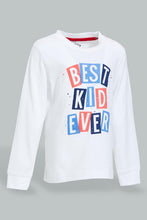 تنزيل الصورة على معرض الصور، Redtag-Off-White-T-Shirt-And-Red-Bottom-Pj-Set-(2-Pack)-Pyjama-Sets-Infant-Boys-3 to 24 Months