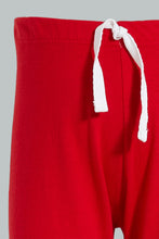 تنزيل الصورة على معرض الصور، Redtag-Off-White-T-Shirt-And-Red-Bottom-Pj-Set-(2-Pack)-Pyjama-Sets-Infant-Boys-3 to 24 Months