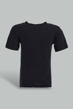 تنزيل الصورة على معرض الصور، Redtag-Black-Football-Short-Slv-Tshirt-And-Grey-Bottom-Pj-Set-(2-Pack)-Pyjama-Sets-Infant-Boys-3 to 24 Months