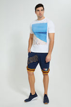 تنزيل الصورة على معرض الصور، Redtag-White-Graphic-T-Shirt-Graphic-Prints-Men's-