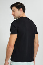 تنزيل الصورة على معرض الصور، Redtag-Black-Graphic-T-Shirt-Graphic-Prints-Men's-