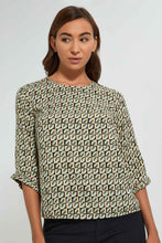 Load image into Gallery viewer, Redtag-Basic-Printed-3/4-Sleeve-Blouse-Blouses-Women's-0