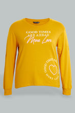 Load image into Gallery viewer, Redtag-Yellow-Graphic-SweaT-Shirt-Sweatshirts-Women's-