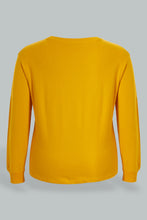Load image into Gallery viewer, Redtag-Yellow-Graphic-SweaT-Shirt-Sweatshirts-Women's-