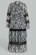 تنزيل الصورة على معرض الصور، Redtag-Paisley-Print-Lace-Insert-Maxi-Dress-Dresses-Women's-