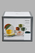 تنزيل الصورة على معرض الصور، Redtag-Assorted-Embossed-Cup-&-Saucer-Set-(12-Piece)-Tea-Sets-Home-Dining-