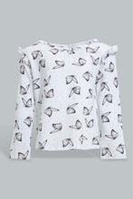 تنزيل الصورة على معرض الصور، Redtag-Pink-Printed-L/S-Sleeve-Tee-All-Over-Prints-Infant-Girls-3 to 24 Months
