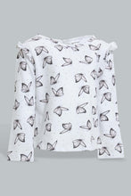 تنزيل الصورة على معرض الصور، Redtag-Pink-Printed-L/S-Sleeve-Tee-All-Over-Prints-Infant-Girls-3 to 24 Months