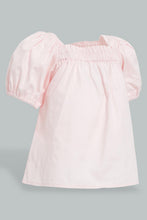 Load image into Gallery viewer, Redtag-Pink-Puff-Sleeves-Plain-Top-Colour:Pink,-Filter:Infant-Girls-(3-to-24-Mths),-Infant-Girls-Blouses,-New-In,-New-In-ING,-Non-Sale,-S22B,-Section:Kidswear-Infant-Girls-3 to 24 Months