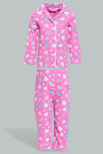 تنزيل الصورة على معرض الصور، Redtag-Pink-Heart-Printed-Flannel-Pyjama-Set-Colour:Pink,-Filter:Infant-Girls-(3-to-24-Mths),-Infant-Girls-Pyjama-Sets,-New-In,-New-In-ING,-Non-Sale,-S22A,-Section:Kidswear-Infant-Girls-3 to 24 Months