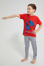 تنزيل الصورة على معرض الصور، Redtag-Spiderman-Just-Chilling-Longpant-Pyjama-Set-Pyjama-Sets-Boys-2 to 8 Years