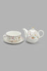 Redtag-Assorted-Floral-Tea-Set(3-Piece)-Tea-Sets-Home-Dining-