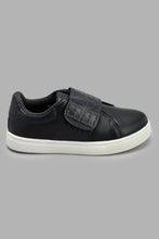 Load image into Gallery viewer, Redtag-Navy-Monogram-Velcro-Sneaker-Sneakers-Senior-Boys-5 to 14 Years