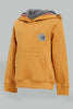 Redtag-Mustard-Hoody-Jog-Set-With-Kangaroo-Pocket-(2-Pack)-Jog-Sets-Infant-Boys-3 to 24 Months
