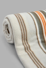 Load image into Gallery viewer, Redtag-Multi-Colour-Stripe-Printed-Single-Fleece-Blanket-Blankets-Home-Bedroom-