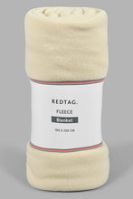 تنزيل الصورة على معرض الصور، Redtag-Beige-Fleece-Single-Blanket-Blankets-Home-Bedroom-