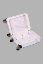 Load image into Gallery viewer, Grey Floral Luggage Trolley (20 Inch)