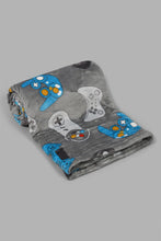 Load image into Gallery viewer, Redtag-Grey-X-Box-Print-Kids-Blanket-0,-Colour:Grey,-Filter:Home-Bedroom,-HMW-BED-Blankets,-New-In,-New-In-HMW-BED,-Non-Sale,-S22B,-Section:Homewares-Home-Bedroom-