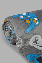 Load image into Gallery viewer, Redtag-Grey-X-Box-Print-Kids-Blanket-0,-Colour:Grey,-Filter:Home-Bedroom,-HMW-BED-Blankets,-New-In,-New-In-HMW-BED,-Non-Sale,-S22B,-Section:Homewares-Home-Bedroom-
