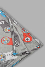 Load image into Gallery viewer, Redtag-Grey-X-Box-Print-Kids-Blanket-0,-Colour:Grey,-Filter:Home-Bedroom,-HMW-BED-Blankets,-New-In,-New-In-HMW-BED,-Non-Sale,-S22B,-Section:Homewares-Home-Bedroom-