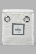 تنزيل الصورة على معرض الصور، Redtag-Ivory-2-Piece-Geometric-Jacquard-Curtain-Pair-With-Lining-Curtains-Home-Bedroom-