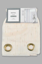 Load image into Gallery viewer, Redtag-Ivory-1-Piece-Gold-Rain-Drop-Sheer-Curtain-Curtains-Home-Bedroom-
