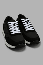 Load image into Gallery viewer, Redtag-Black-Quilt-Lace-Up-Sneaker-Lace-Up-Women's-