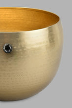 تنزيل الصورة على معرض الصور، Redtag-Gold-Round-Hammered-Planter-Vase-Home-Decor-