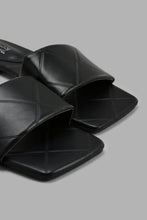 Load image into Gallery viewer, Redtag-Black-Embossed-Quilt-Mule-Mules-Women's-