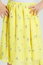 Load image into Gallery viewer, Redtag-Yellow-Printed-Skirt-Colour:Yellow,-Filter:Girls-(2-to-8-Yrs),-Girls-Skirts,-New-In,-New-In-GIR,-Non-Sale,-S22B,-Section:Kidswear-Girls-2 to 8 Years