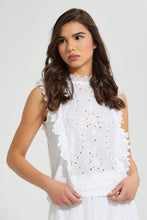 تنزيل الصورة على معرض الصور، Redtag-White-Schiffli-Blouse-Blouses-Women's-